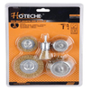 5PCS SHAFT-MOUNTED WIRE BRUSH SET