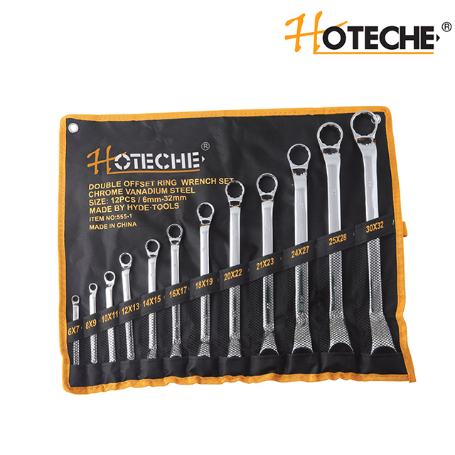 Neilsen 12-Piece Soft Grip Double Offset Ring Spanner Set - Metric Wrenches CT1745