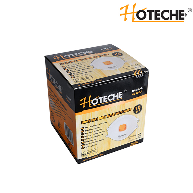 10PCS FFP1 DUST MASK WITH VALVE