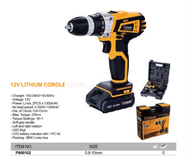 12V LITHIUM CORDLESS DRILL-3