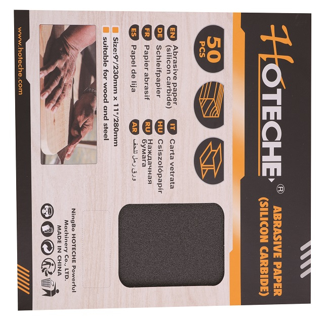 50pcs ABRASIVE PAPER（SILICON CARBIDE）