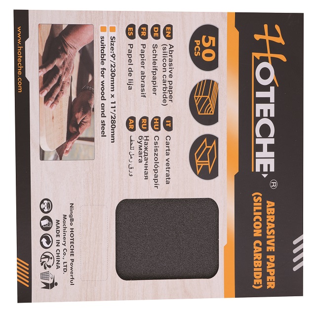 50pcs ABRASIVE PAPER（SILICON CARBIDE）