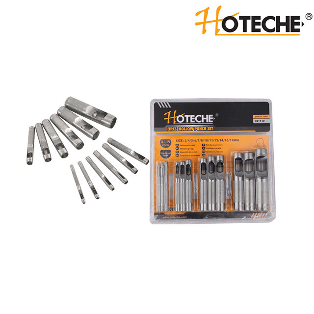 12PCS HOLLOW PUNCH SET
