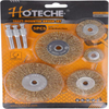 5PCS SHAFT-MOUNTED WIRE BRUSH SET