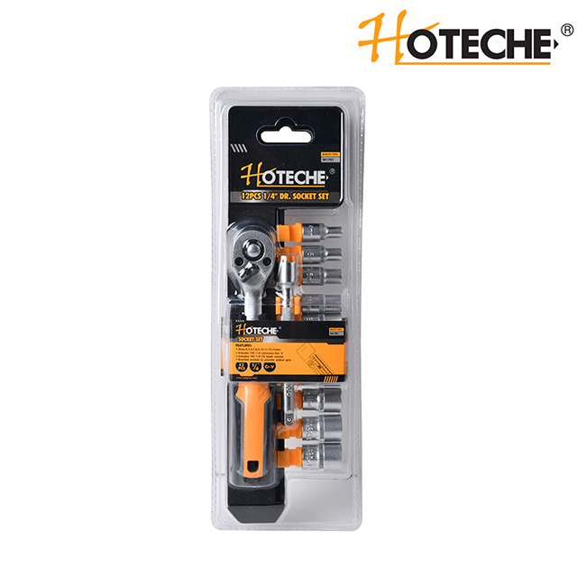 12pcs 1/4" socket set