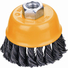 CUP TWIST WIRE BRUSH WITH NUT
