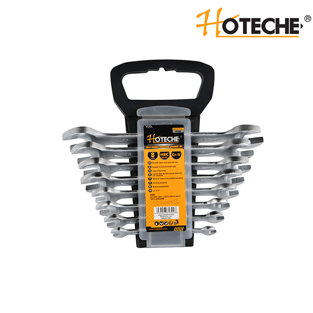 8PCS DOUBLE OPEN END SPANNER SET 