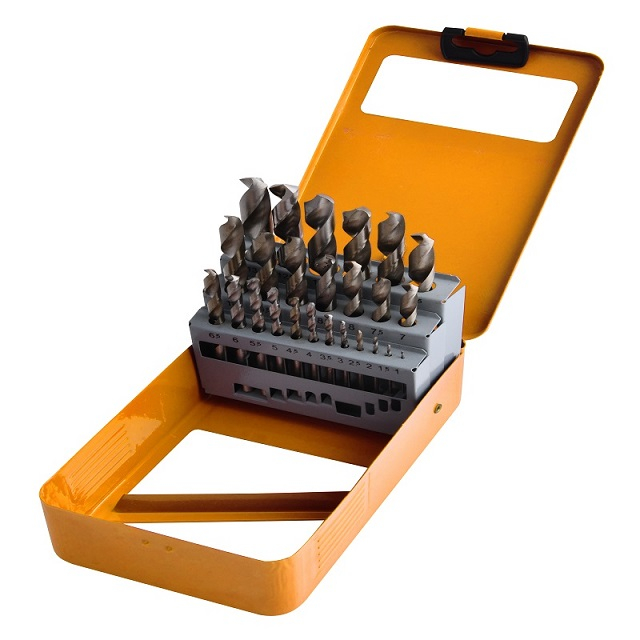25Pcs HSS Twist Drill Bit Set
