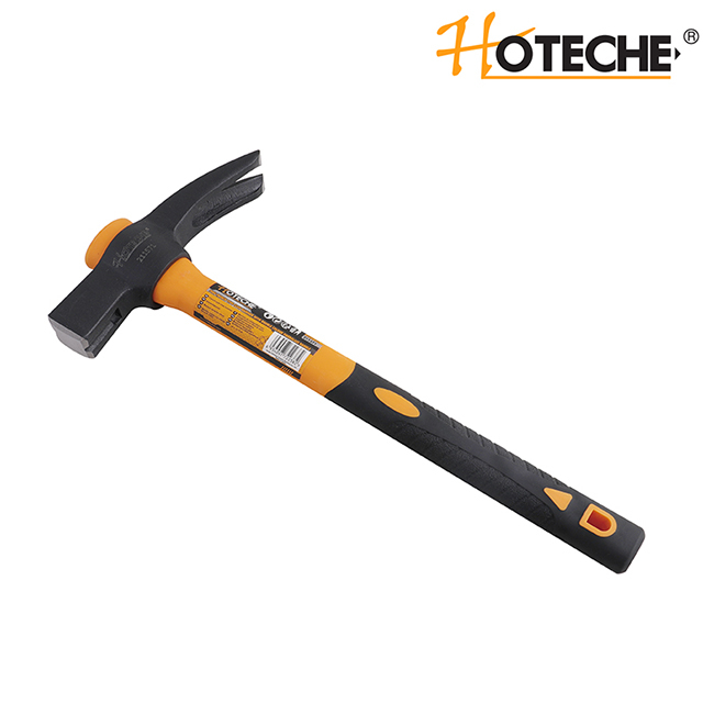 700g French Type Claw Hammer With Double Colour Fiberglass Handle