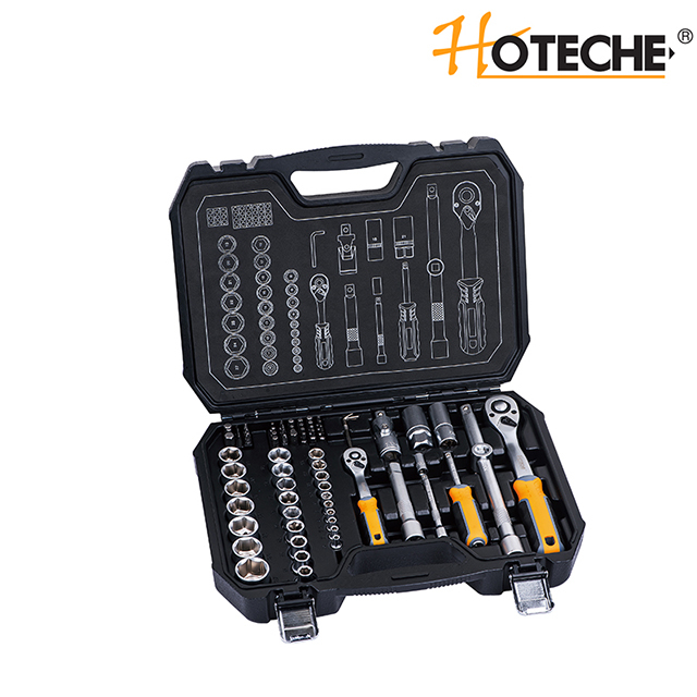 73pcs 1/4" &1/2" Dr. Socket Set