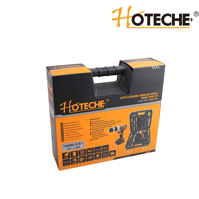 47pcs Lithium Cordless drill/Hand Tool Set