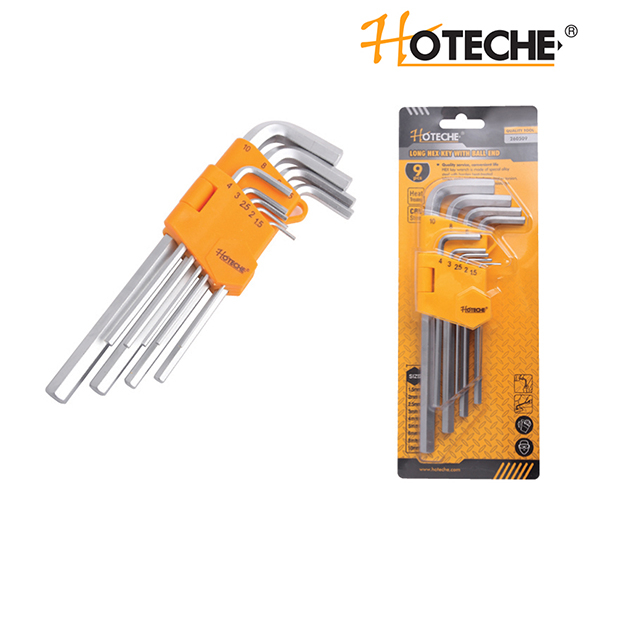 9PCS LONG HEX KEY SET