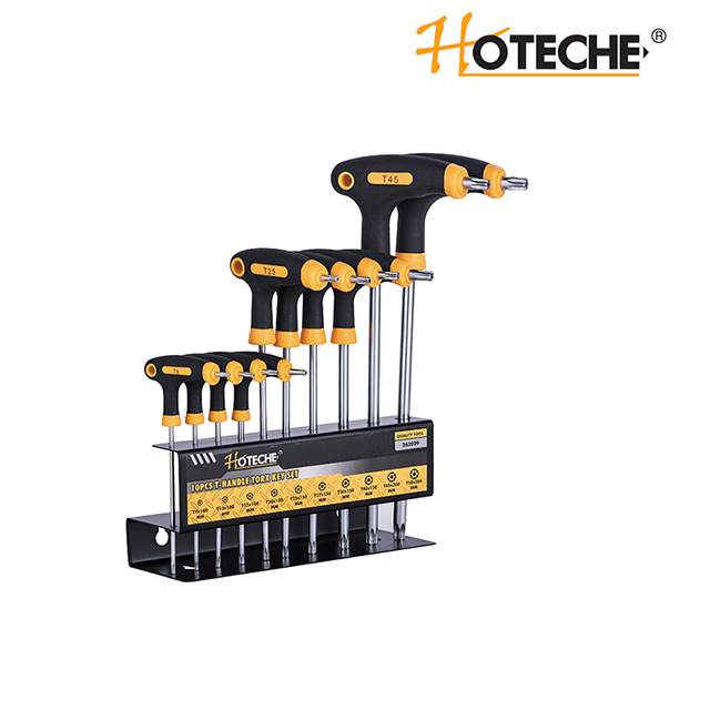 10PCS T-HANDLE TORX KEY SET WITH METAL FRAME