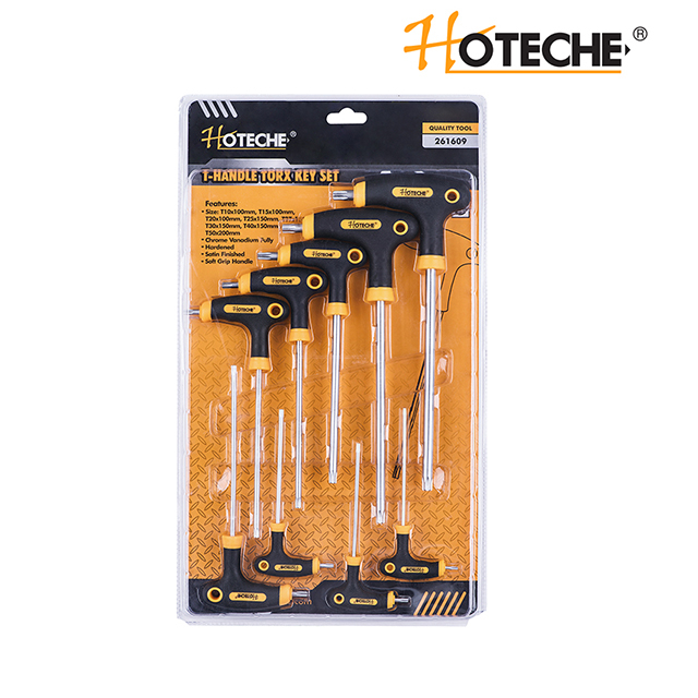 9PCS T-HANDLE TORX KEY SET