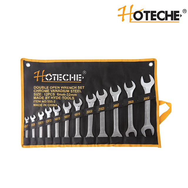 12PCS DOUBLE OPEN END SPANNER SET 
