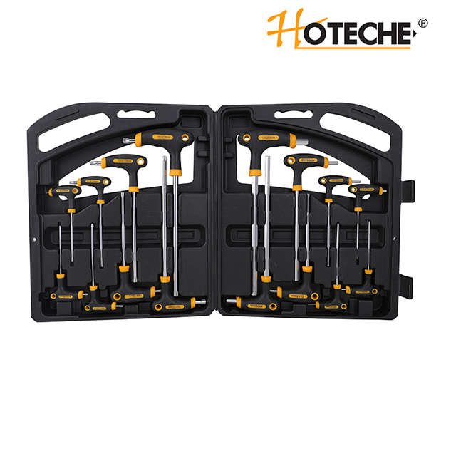 16PCS T-HANDLE HEX KEY SET