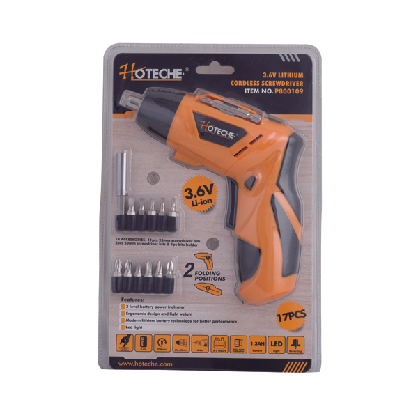 3.6V LITHIUM CORDLESS SCREWDRIVER 
